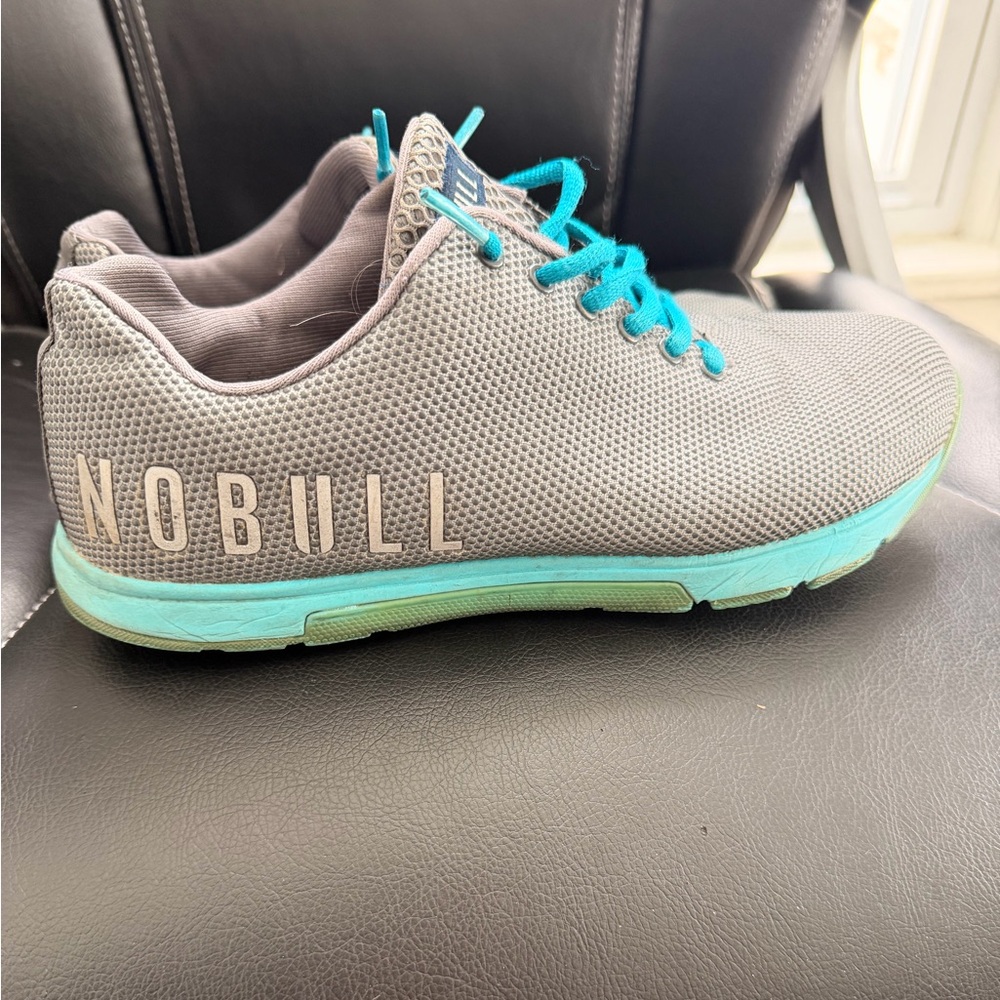 NOBULL Charcoal and Aqua Trainers